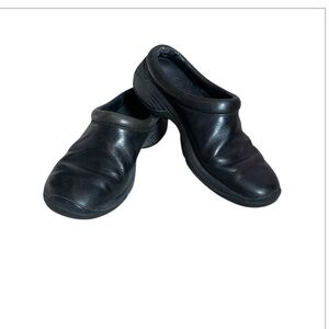 MERRELL Encore Nova Mules Women’s Sz 7.5 Smooth Black Leather Slip on Shoes